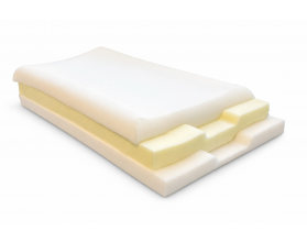 Poduszka 3-warstwowa, ergonomiczna pianka VISCO memory foam 65x40x12...